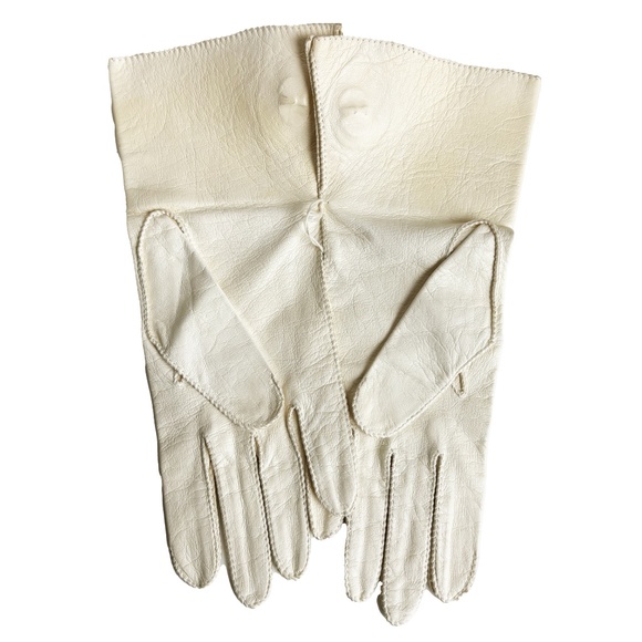 Bonnie Cashin Leather Gloves Gauntlet Style Iconic Turn Lock Vintage Crescendoe - Picture 11 of 14
